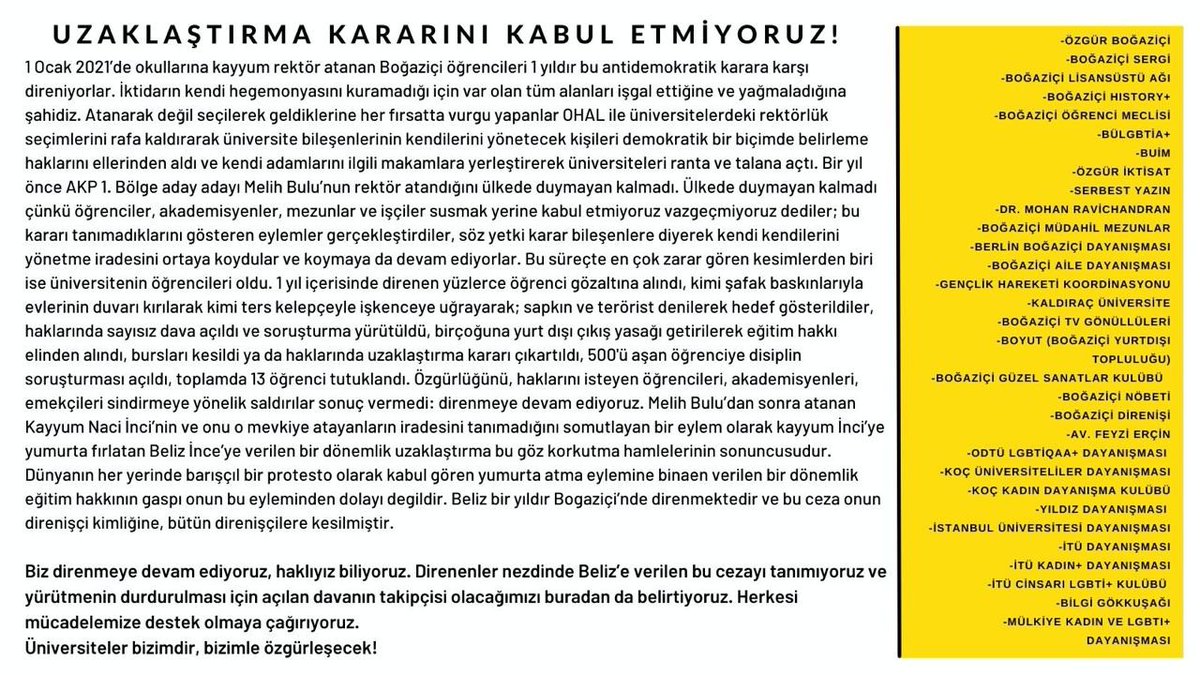 Direnişçilere kesilen cezaları kabul etmiyoruz