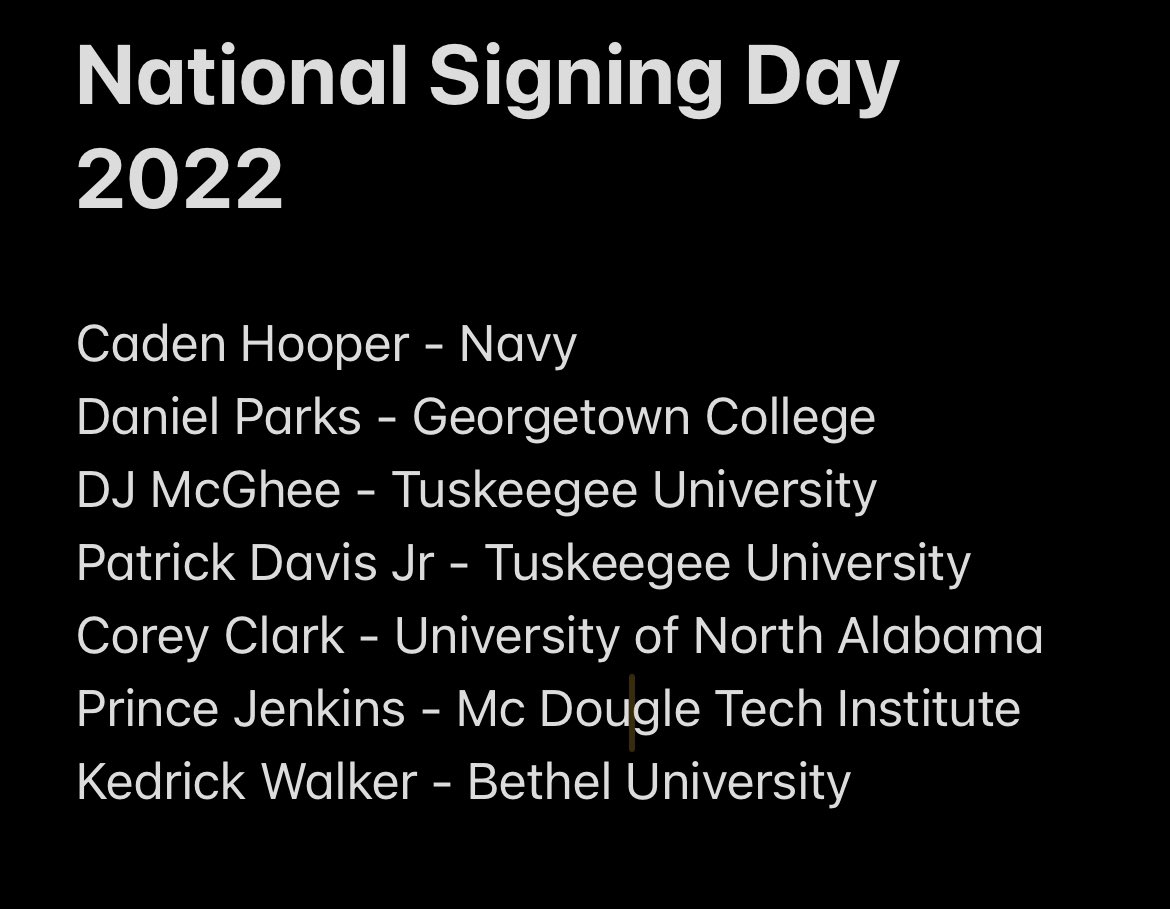CoachAbrams's tweet photo. Words can’t express how proud I am of these young men for their hard work and commitment. I have no doubt, all of you WILL excel at the next level. Congratulations…….you earned it! @JEFCOED #MajorThingsHappeningAtMinor #MinorPride https://t.co/s25gKQZHNX