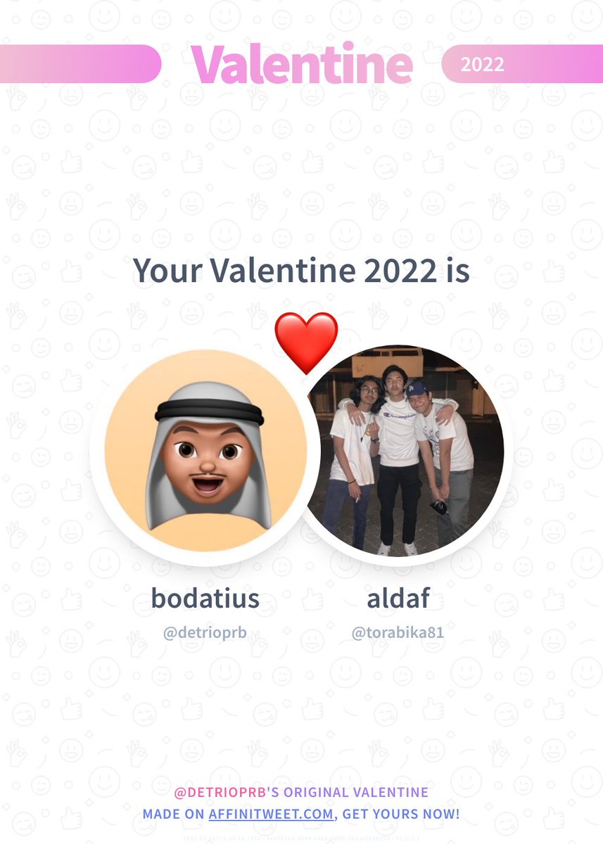 detrioprb's tweet photo. ✨ Valentine

This year you're mine torabika81! ❤️
And you, whom will be yours?

➡️ https://t.co/Mn7qYDtyNZ https://t.co/MJEF3n4P94