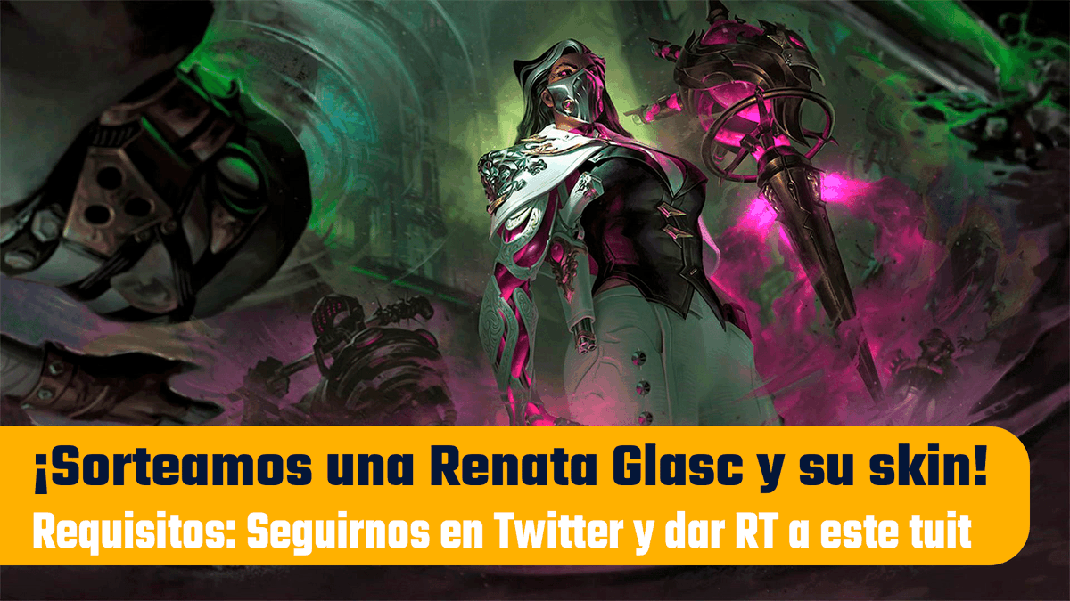 ⚠️ SORTEO A LA VISTA ⚠️

Sorteamos una RENATA GLASC con su SKIN entre todos los que deis RT a este tuit y nos SIGÁIS.

ℹ️ El sorteo es válido para España y LATAM. Termina el 16 de febrero.
🤝 ¡Mucha suerte a todxs!