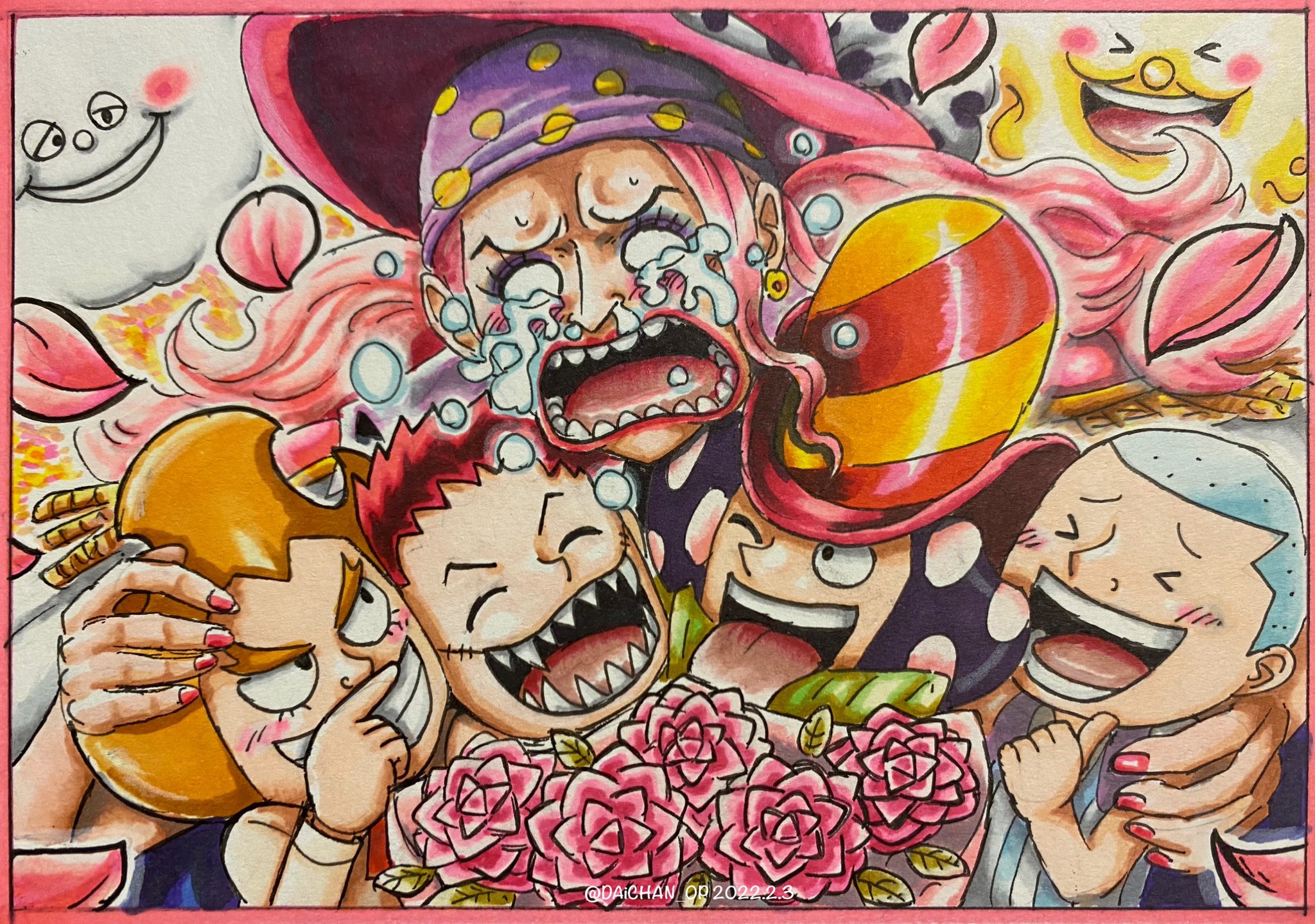 サトー D スケ 子供たちにプレゼントをもらって感動するビッグマム Onepiece イラスト リクエストありがとうございました T Co Nh6wc8yruj Twitter