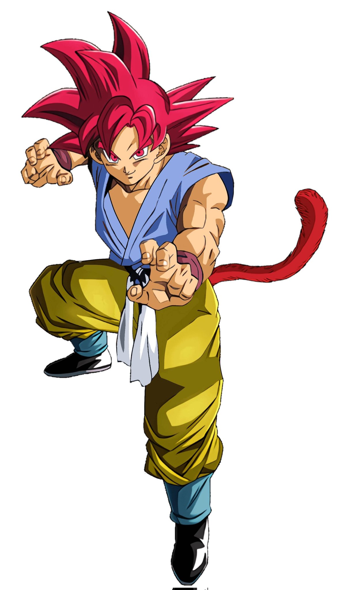 Goku Super Saiyan God PNG Image