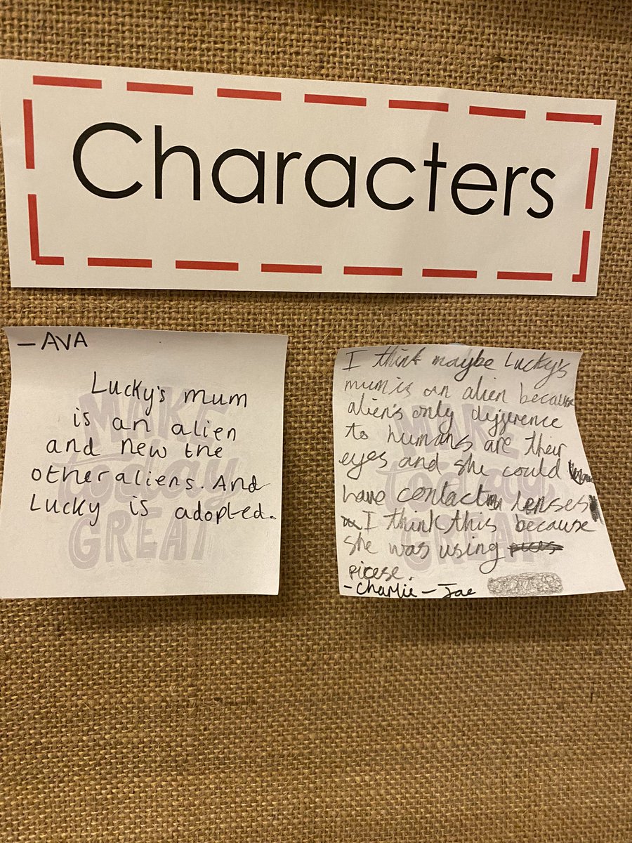 LSTClass12's tweet photo. Our Reading Board is filling up with lots of our ideas about our current class novel, Phoenix. We are loving the story and can’t wait to read more! @whatSFSaid #STPSReading ✨⭐️📖 https://t.co/hnBJK61OMt