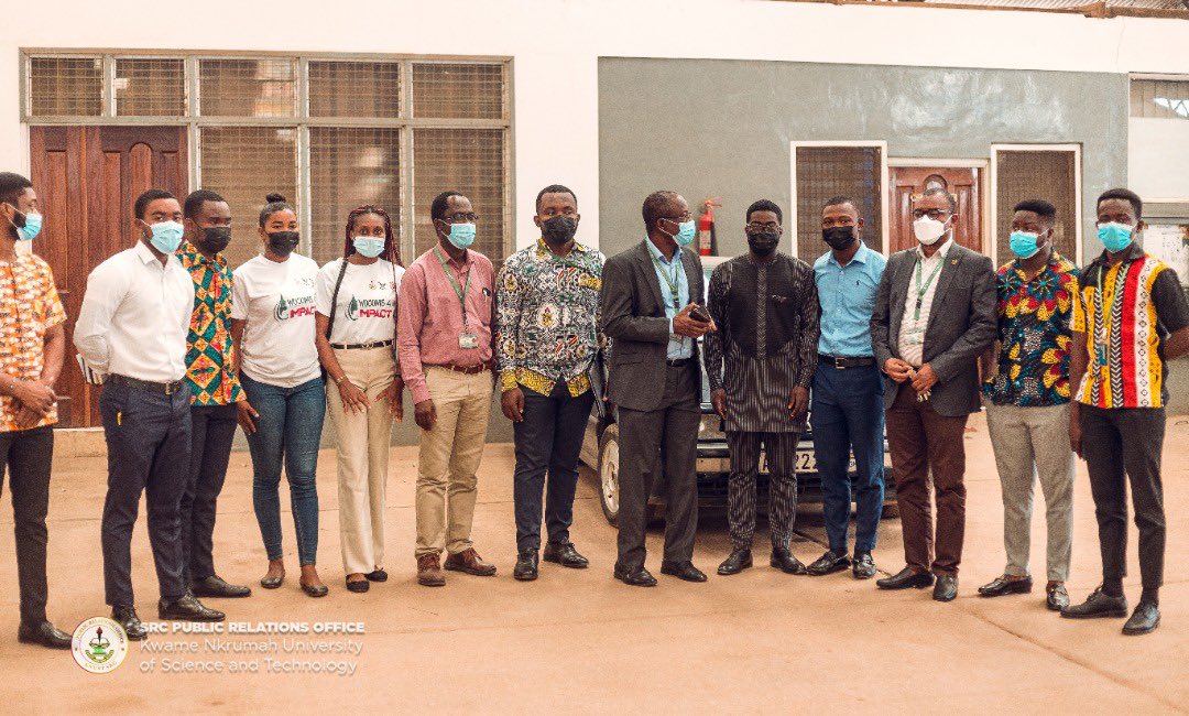 knust_src's tweet photo. The Police Command expressed their heartfelt gratitude to the SRC for its intiative to improve security off campus as a shared social responsibility for students and inhabitants and pledged to operationalise the vehicle solely for its intended purpose after full brandishing [5/5] https://t.co/ntmiMQANnb