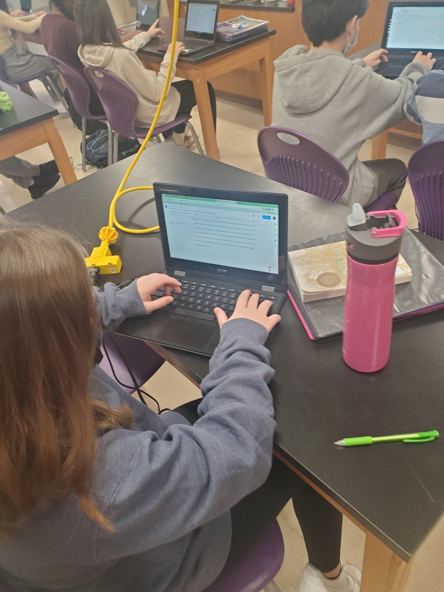 Our Reading classes working on their own ending for The Giver...Chapter 24!