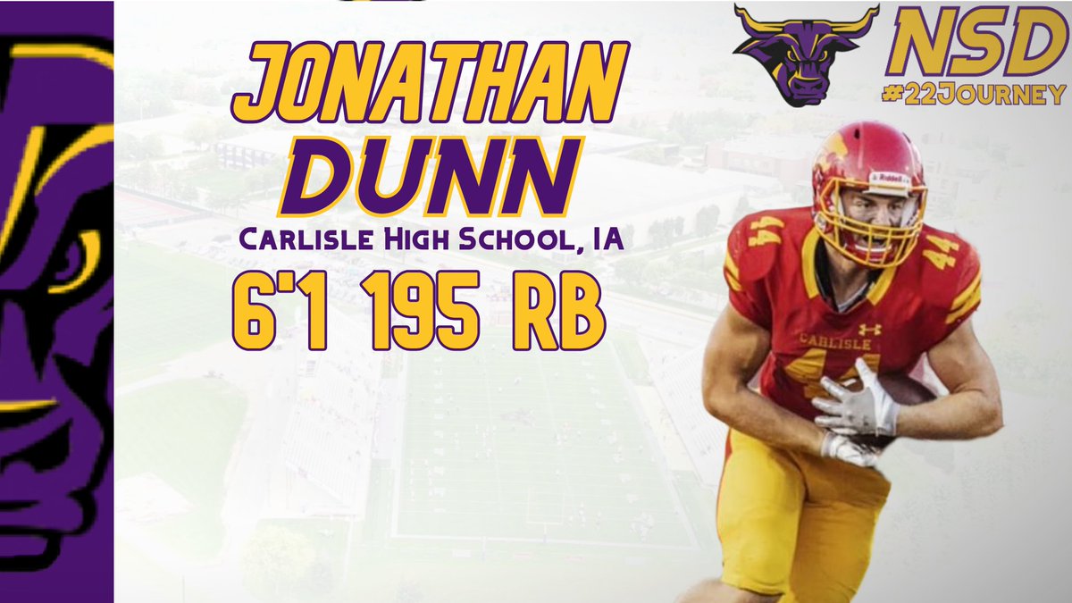 Excited to Welcome <a href="/Jonathan_Dunn44/">Jonathan Dunn</a>  to the Maverick Family. A big, physical running back that had an impressive summer camp performance. He demonstrated his speed on the track oval as a member of the Carlisle State Champion 4x200 relay team last spring #MavFam #IAMav