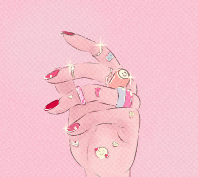 ring pink background jewelry simple background heart sparkle red nails  illustration images