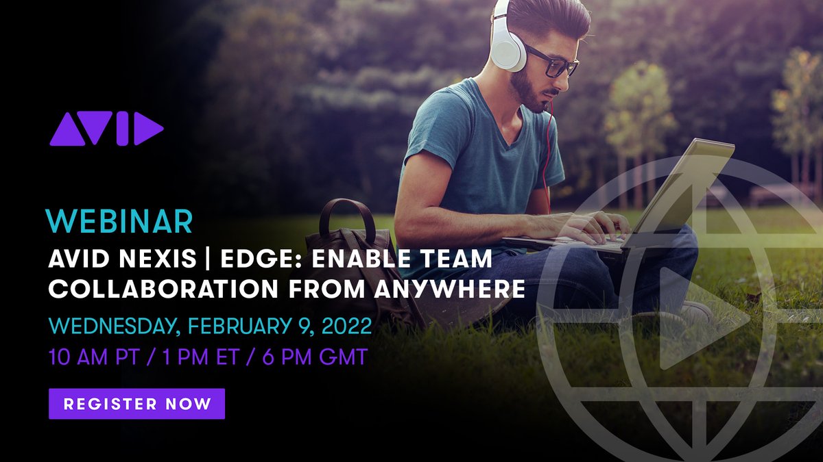Avid's tweet photo. REGISTER NOW! Meet Avid NEXIS | EDGE: Enable Team Collaboration from Anywhere

▶️ https://t.co/NN4o0y16iW

#webinar #avidnexis #nexisedge #postproduction #remoteediting #collaboration #editors #workfromhome #onlocation #media #avid https://t.co/F9Oi27w5ci