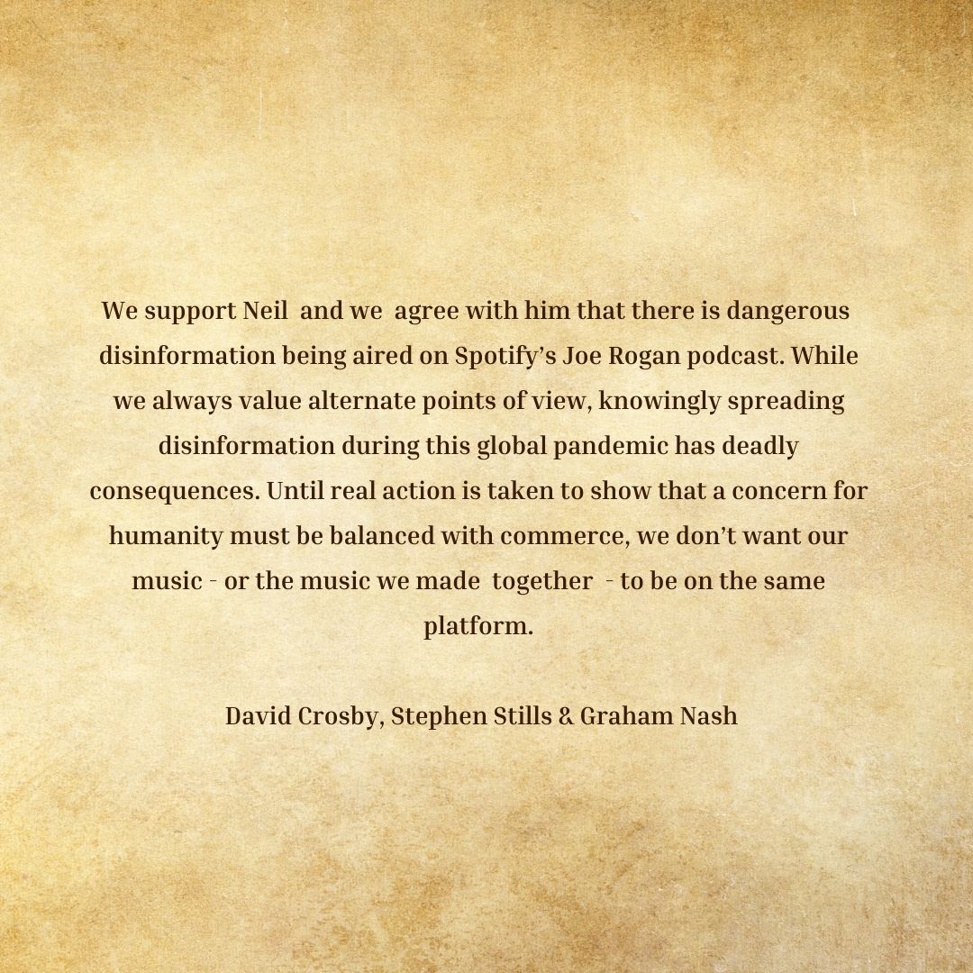 Crosby, Stills, Nash & Young tweet media