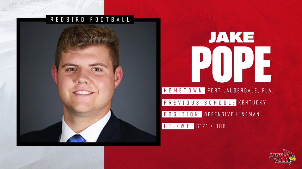 𝐖𝐞𝐥𝐜𝐨𝐦𝐞, <a href="/jake_pope14/">Jake Pope</a>!

Transfer OL from Kentucky and previously played at St. Thomas Aquinas HS where he was selected to play in the Blue-Grey All-American Bowl in 2019🏈

#AllBusine22 x #BackTheBirds