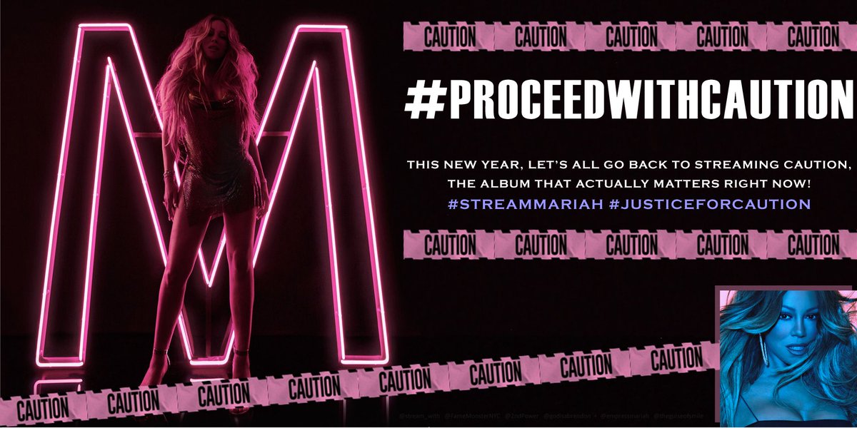 MimiExperience's tweet photo. Today we #ProceedWithCaution with the #CautionStreamingParty as we eagerly anticipate @MariahCarey's New Album this year.
Reply with the hashtags #ProceedWithCaution & #CautionStreamingParty if you are joing.
Stream "Caution" Here:
https://t.co/lfjtL3U1qI https://t.co/QQ3PHPnzk5