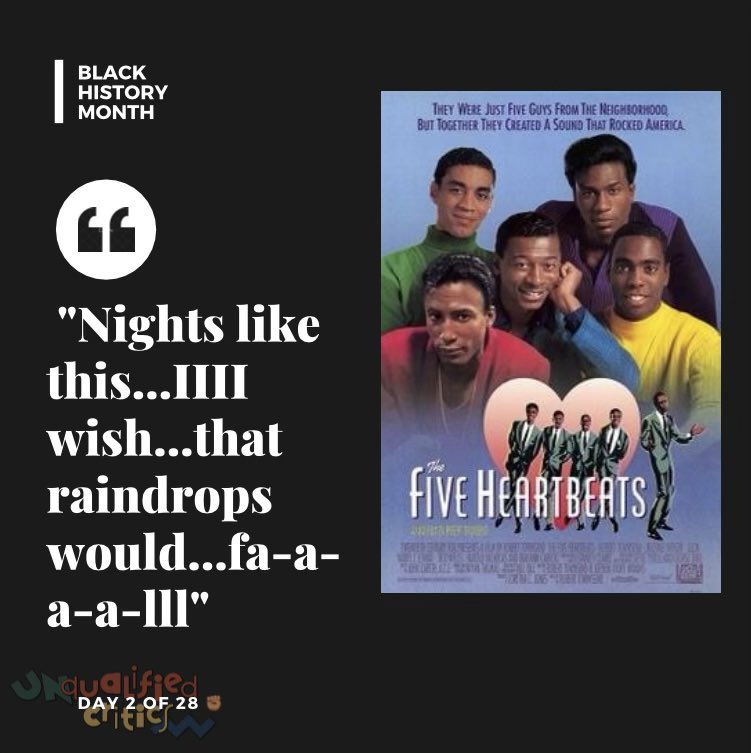 CriticsPc's tweet photo. Day 2 of 28 โ๐ฝโ๐พโ๐ฟ #TheFiveHeartbeats
#BlackCinema #BlackHistoryMonthย ย
#BlackMagic #UnqualifiedCritics #28Blackfilms #BlackGirlsRock #KansasCity #Podcast #ticowells #michaelwright https://t.co/LEx8a0eIt3