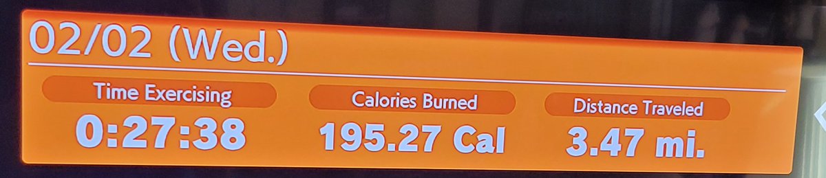 majorbleepbleep's tweet photo. Being someone that doesn't run... not from zombies... not after ice cream trucks... I'm pretty proud of myself right now. Who knew #RingFitAdventure would be so much fun?!   Also, I was unaware that elbows could sweat,  lulz https://t.co/7ihY8rqBfZ