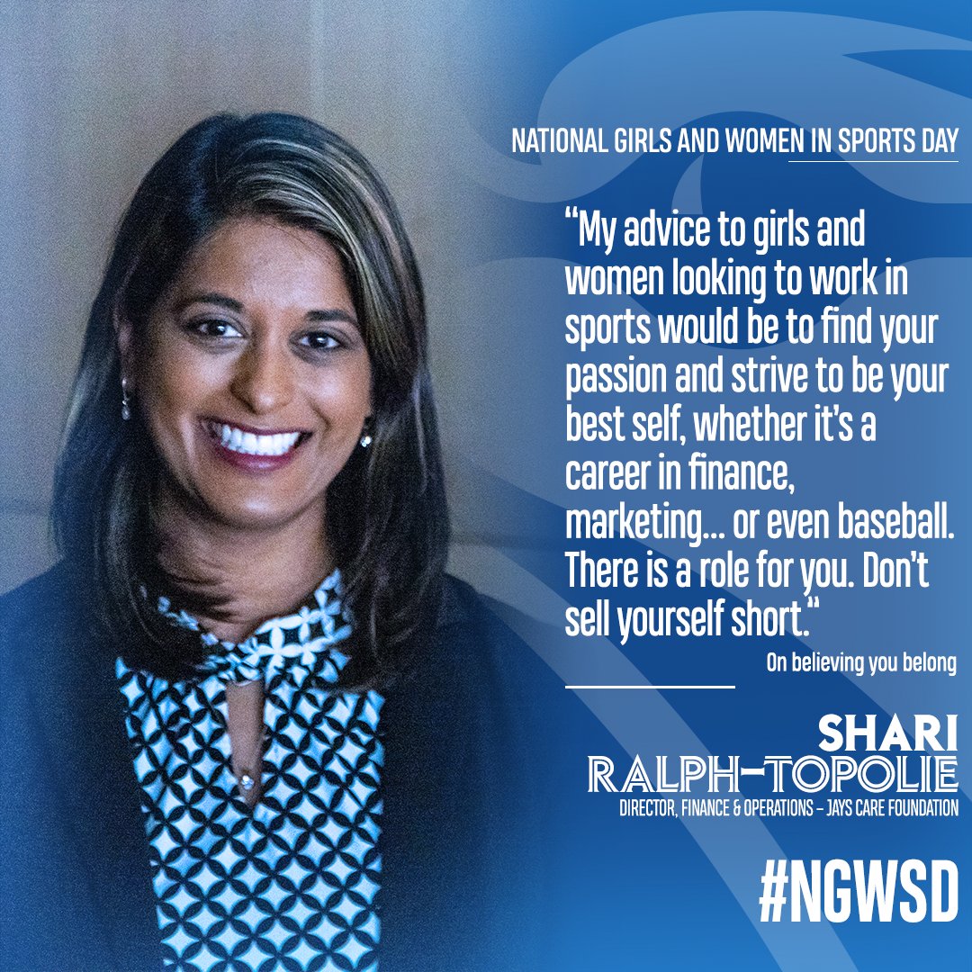 Helping grow and inspire our #BlueJaysCommunity!

Happy #NGWSD 👏