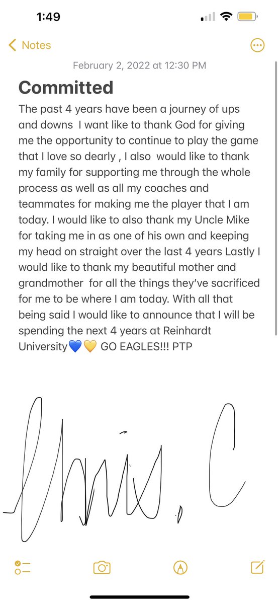 10000% COMMITTED TO THE REINHARDT UNIVERSITY 💙💛 <a href="/Mr_Matthews_/">Cliff Matthews</a> <a href="/FootballShiloh/">Shiloh Football</a>
