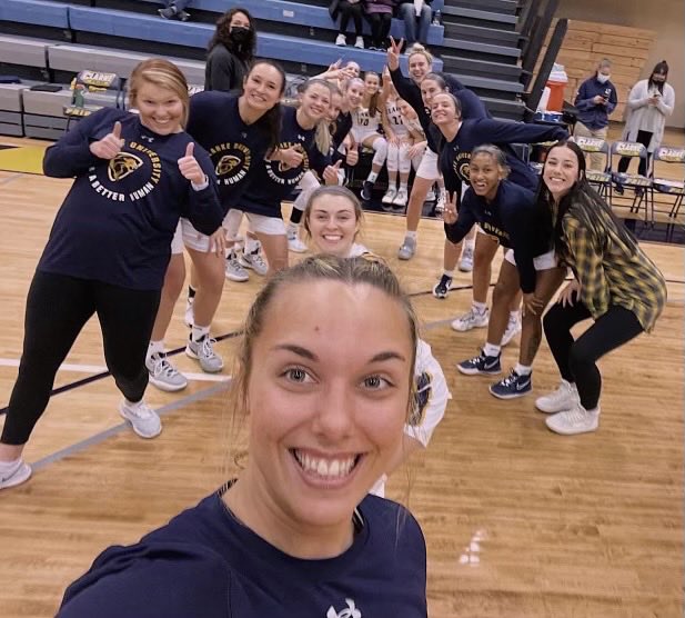 ClarkeWBB's tweet photo. All smiles &amp; celebrations on National Girls &amp; Women in Sports Day!! #different 🦁 https://t.co/bPH3Rzz0xQ