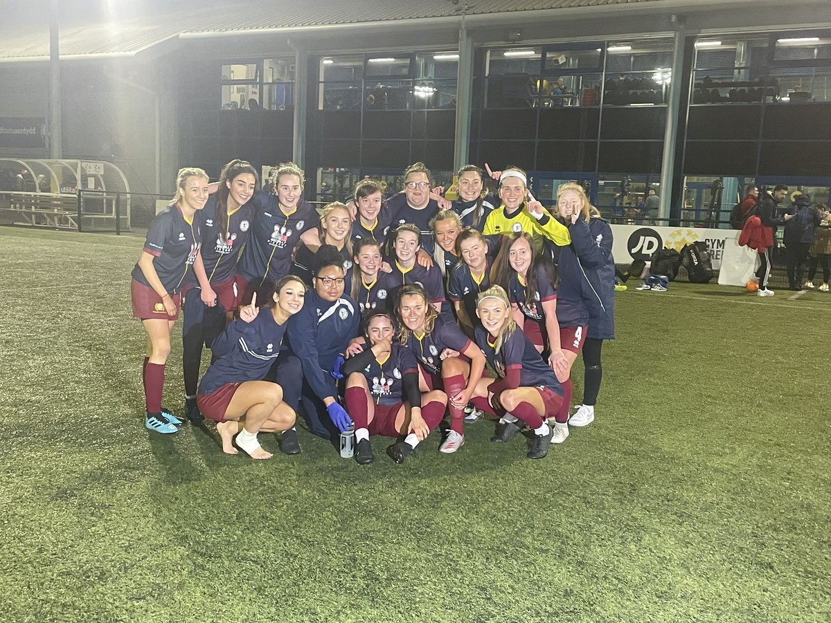 CardiffMetWFC's tweet photo. WE ARE CHAMPIONS OF BUCS PREMIER SOUTH #SmashySmashyBath 🏹🏆 https://t.co/kd6uVg9oTN