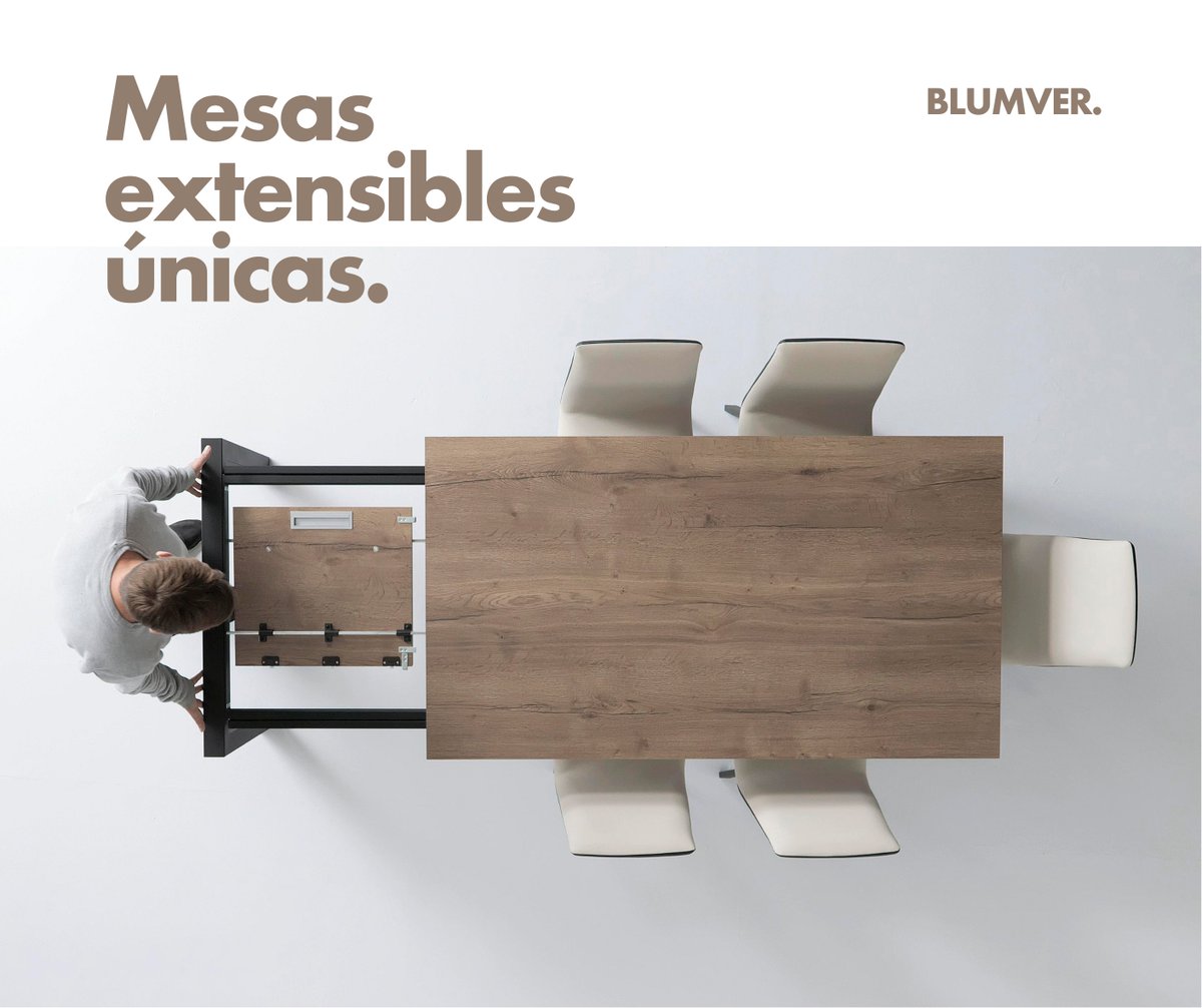 BLUMVER_ES's tweet photo. Mesas extensibles de gran calidad y diferentes materiales.
Descúbrelas y habla con un Especialista para cualquier consulta que necesites en https://t.co/ShBlxH2ZwE https://t.co/wFhfGBHwkI