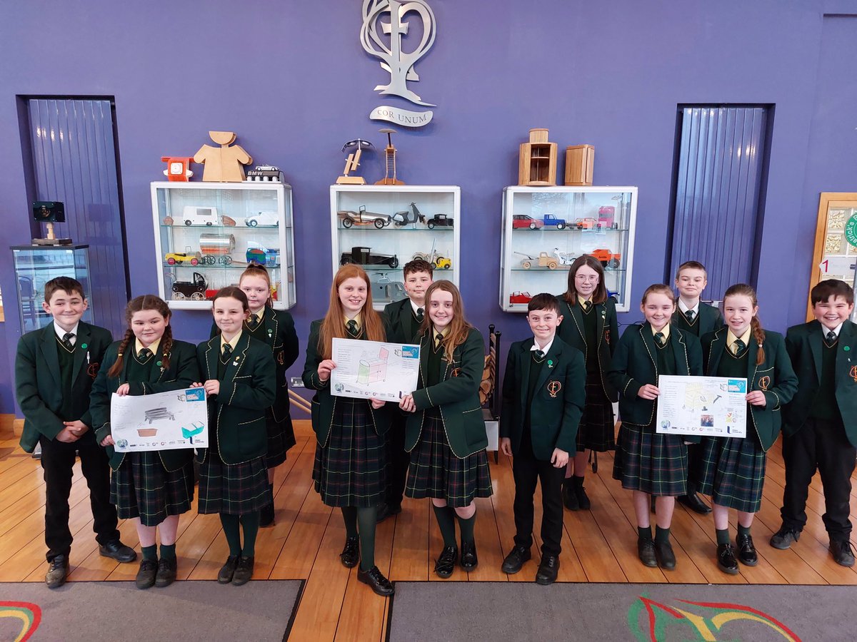 stcatsTECH's tweet photo. Great work by Mr Byrne and @CCArdMhacha pupils taking part in @UlsterFlexEd Circular is Cool for School competition.  They are eagerly awaiting the results 🤞 but have loved working together on their ideas #designthinking https://t.co/2PcKH9VWAi