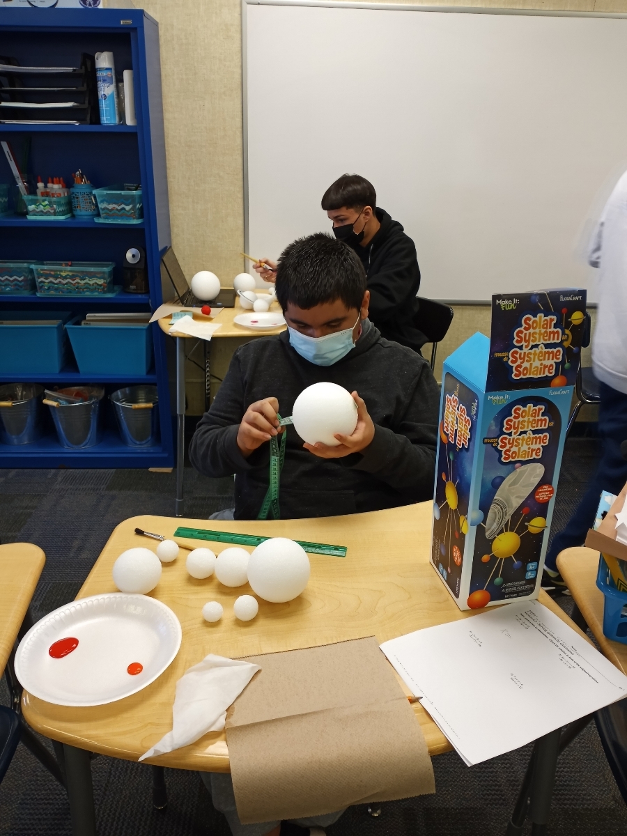 HawksWashington's tweet photo. What a better way to learn about the "Solar System"! Our middle school class enjoying a hands on project in science! @HawksWashington https://t.co/3WyevmrQWF