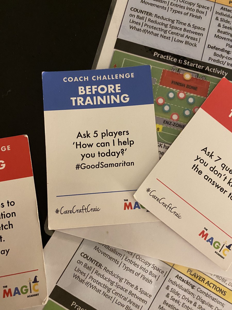 coachesclubh's tweet photo. Enjoyed delivering a session today working with high performing University student-athletes in Quick & Clever Play in the Final Third principles
Great to use some @TheMagicAcad #CoachChallenge Cards, two of these were picked out by the players #PlayerLearning #SettingChallenges https://t.co/90PVp1DZhJ