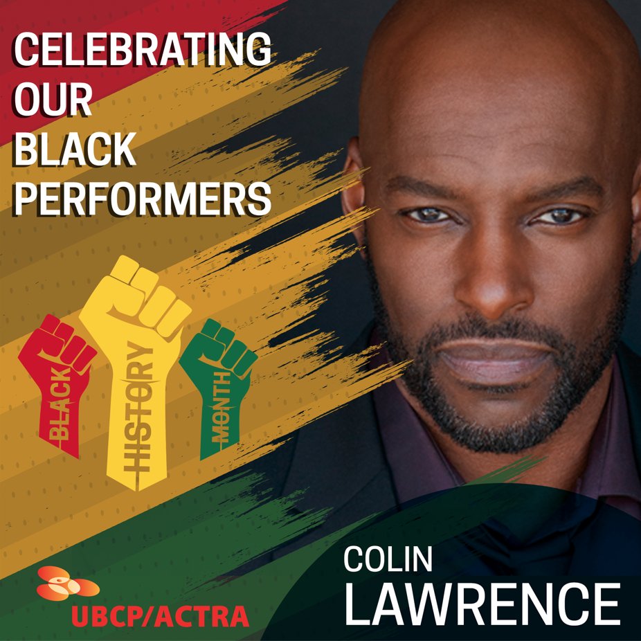 UBCP_ACTRA's tweet photo. For today's BHM feature, we celebrate performer @colinlawrence97! Read what he says about his greatest accomplishment as a performer.
Photo Credit: Zuckermann &amp; Wong
#ubcpactra #blackhistorymonth
@PLAYmgmt https://t.co/t1pr3aDwUz
