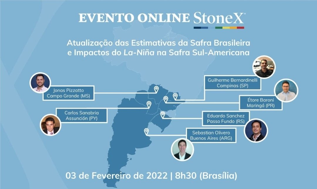 Amanhã (03/fev) faremos um evento online falando sobre a safra na América Latina em especial as regiões afetadas pela seca! Não perca! Inscreva-se 
event.on24.com/wcc/r/2987015/…