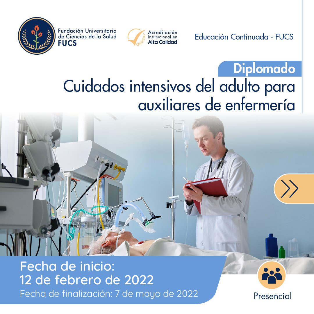 FUCS Educación Continuada (@educacionfucs) on Twitter photo Inscríbete a nuestro Diplomado
Cuidado Intensivo del Adulto para Auxiliares de Enfermería
Inscripciones en bit.ly/33PhkTm
#profesionalesdelasalud #profesionales
#saludintegral #medicos #enfermeras #auxiliaresdeenfermeria #soyfucs #enfermeria Inscríbete a nuestro Diplomado
Cuidado Intensivo del Adulto para Auxiliares de Enfermería
Inscripciones en bit.ly/33PhkTm
#profesionalesdelasalud #profesionales
#saludintegral #medicos #enfermeras #auxiliaresdeenfermeria #soyfucs #enfermeria
