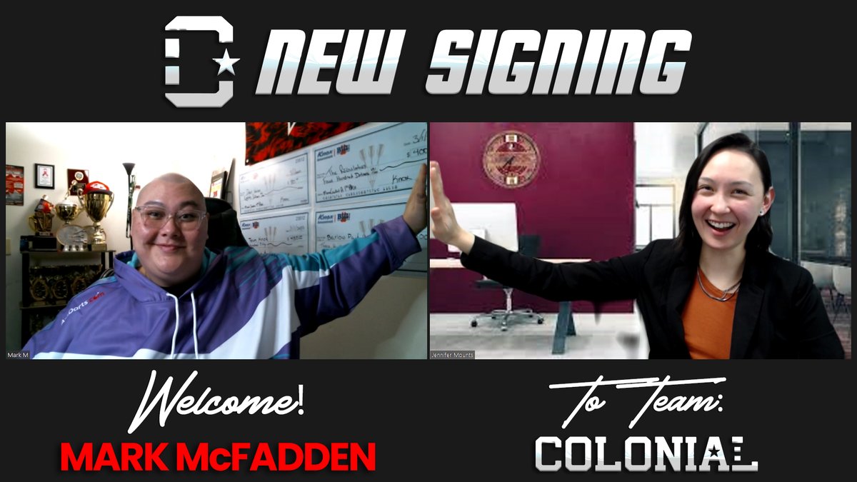 magicdartsinc's tweet photo. NEW PLAYER SIGNING! Welcome A-ZDarts sponsored player Mark McFadden to team Colonial Darts βπ―
We're working with Mark to design his very first signature barrel π―
Learn more about the Colonial line here: https://t.co/JkQIwHwVsJ
#ColonialDarts #MarkMcFaddenDarts https://t.co/m8QO7HOpNe