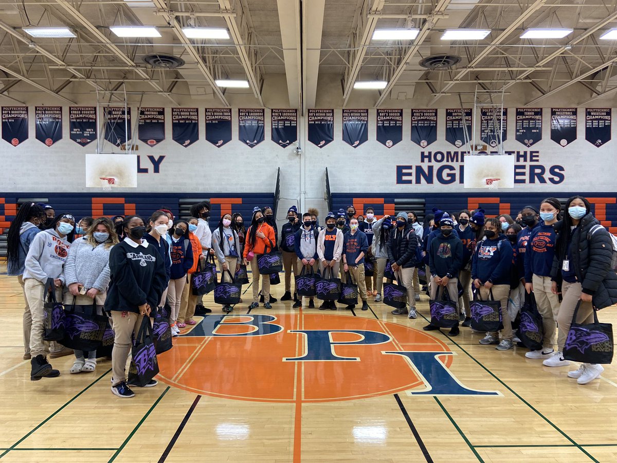 Ravens's tweet photo. We’re surprising some special high school athletes in the Baltimore area today for National Girls and Women in Sports Day! #NGWSD 💪 https://t.co/WX5P3cIQ9x
