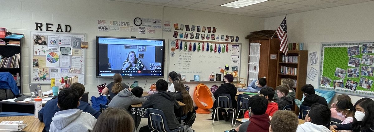 We LOVED hearing from <a href="/hclarkwrites/">Heather Clark - LEMON DROP FALLS🍋</a> today and can’t wait until the release of Lemon Drop Falls! So many kids left saying that they wanted to order it! Thanks for taking the time to talk to our <a href="/LakesideMDL/">Lakeside Middle</a> students!