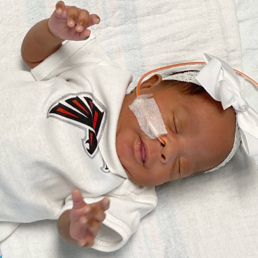 GradyHealth's tweet photo. We know that #NationalSigningDay is normally reserved for college sports, but our #NICU babies #dreambig! ❤️#ATL #ClassOf2040 @falconscr @AtlantaFalcons @FreddieFalcon https://t.co/BcJM1ElCrm