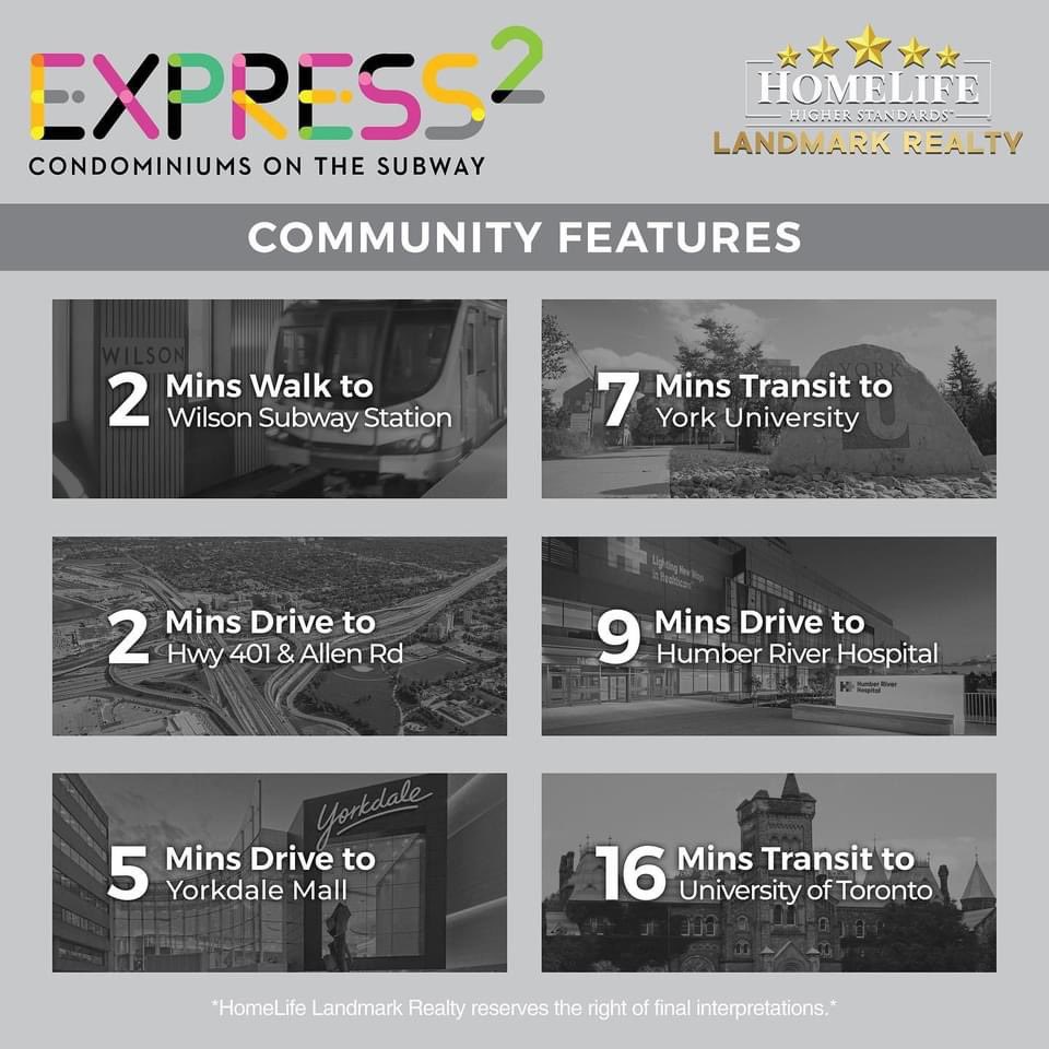 【Express 2】Coming Soon to the North York-Yorkdale neighborhood 
Platinum Access and more:
📞 647-206-7086
📧 wendyyin19@yahoo.com
wendydreamhome.ca

#express2 #torontocondos #northyork #torontopreconstruction #torontorealestate #wendyyinrealtor