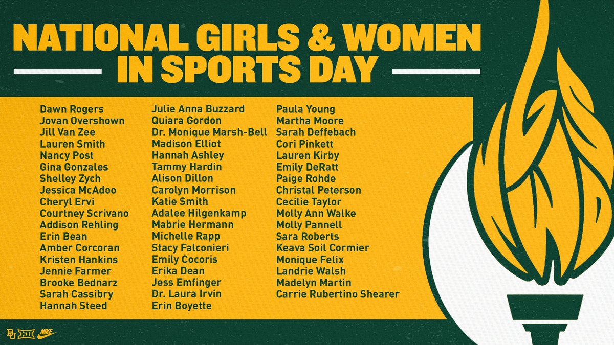 BUFootball's tweet photo. 𝙏𝙃𝘼𝙉𝙆 𝙔𝙊𝙐 to all the women who make our program great!

#NationalGirlsAndWomenInSportsDay https://t.co/vwqaMrn4Mk