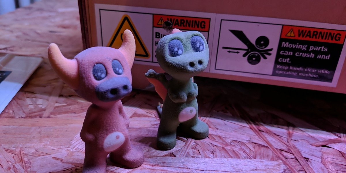 Full color Dorus &amp; Manus... See <a href="/3D_Tuur/">3D_Tuur</a>! Old 3d prints! #3dprints #3dart #3D