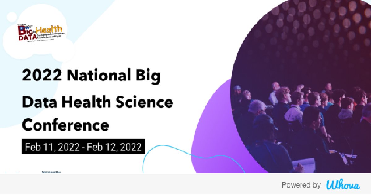 Hi! I'm attending 2022 National Big Data Health Science Conference. Let's start connecting with each other now. whova.com/whova-event-ap… #BDHS2022 #bigdataconference,#bigdata2022