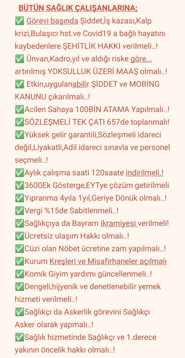 61Ayse_Atik's tweet photo. Teşekkür ede ede anamızı ağlattınız..!izin,istifa,emeklilik,istirahatı bile yasakladınız!
Hasta Anne,baba,Eş,evladımıza bakamadık!
Gücümüzün üstünde çalıştık!
Sonuç mu?
"Teşekkür ederiz.!
Hakkınızı ödemiyoruz!
Sağlıkçılar Hariç!"
Haklarımz helal mi?
Asla!
#SağlıkçılarHakNöbetinde https://t.co/3gcfVEqkt7