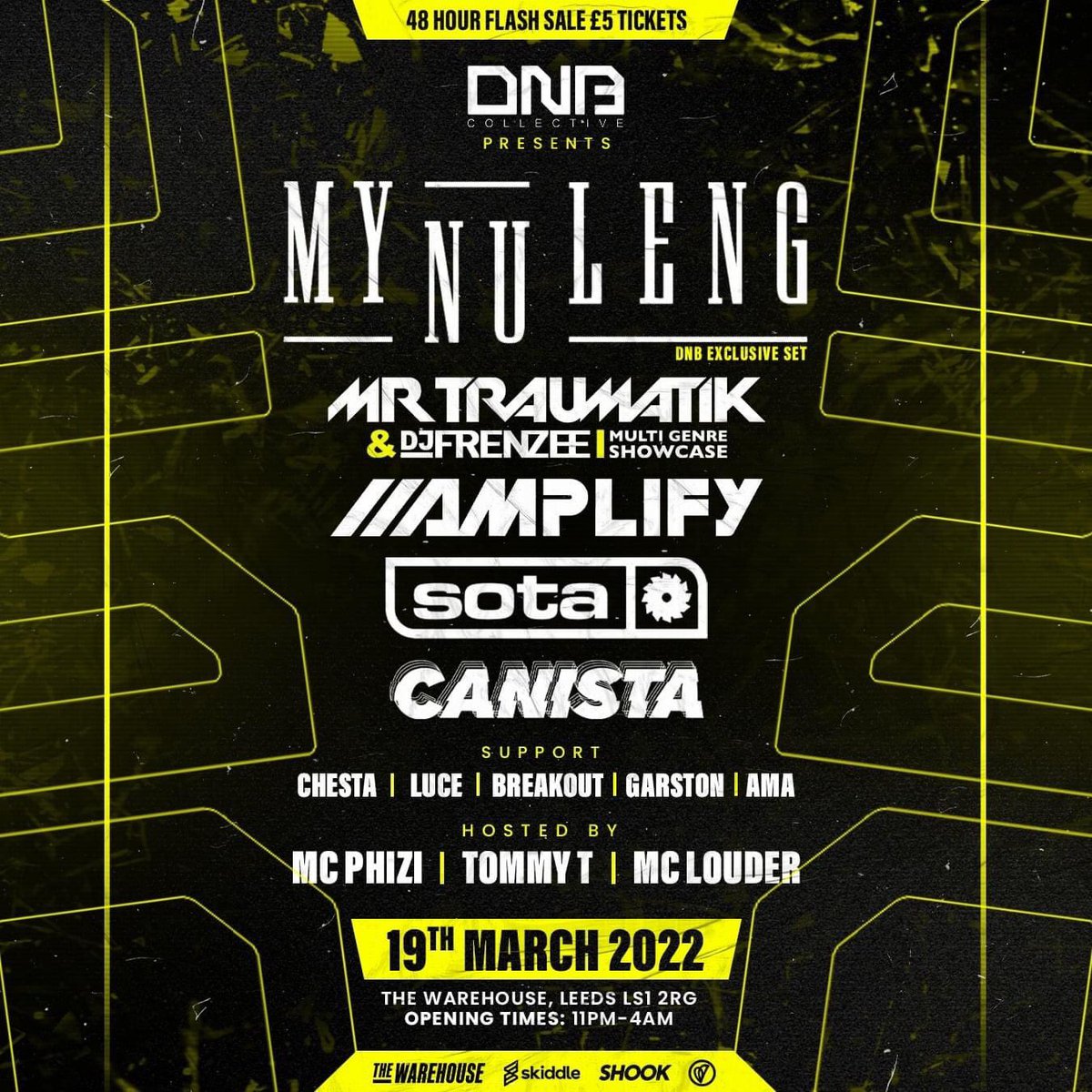 Back in Leeds in March! Bringing @MyNuLeng with us for an exclusive DnB set!

Tickets: skiddle.com/e/36002962