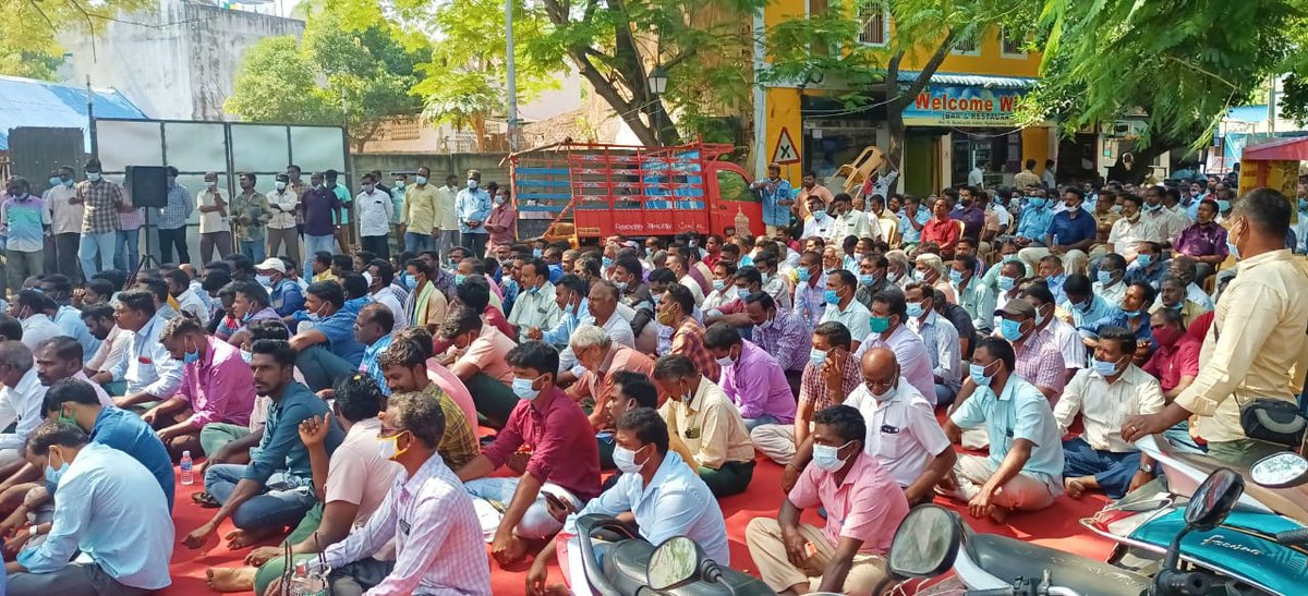 Yet another feather of win in the crown of unity against privatization in Puducherry through the nationwide support of electricity employees and engineers. Revolutionary Greetings to Puducherry team for forcing the Govt not to go ahead for Privatization of Electricity Department