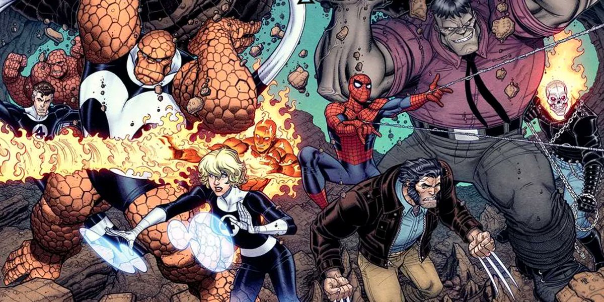 Marvel's New Fantastic Four series will return to the short-lived era when Spider-Man, Wolverine, Hulk, and Ghost Rider made up the team. Coming May 25, the series will flash back with @PeterDavid_PAD and @alanrobinsonr. buff.ly/3omfa4N