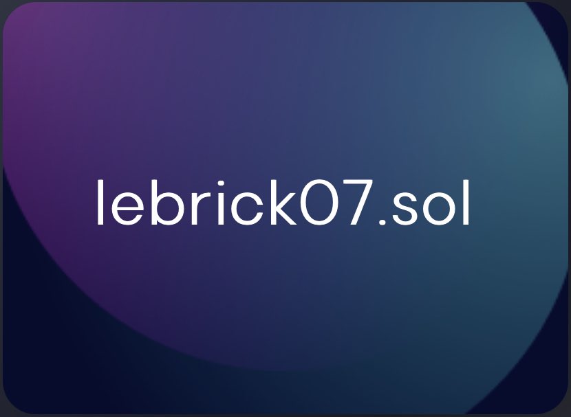 LeBrick07's tweet photo. DNS is important. So when thinking of web3 we need to take Name Services seriously on all major networks. @solana @ethereum https://t.co/KEz4jz9spz