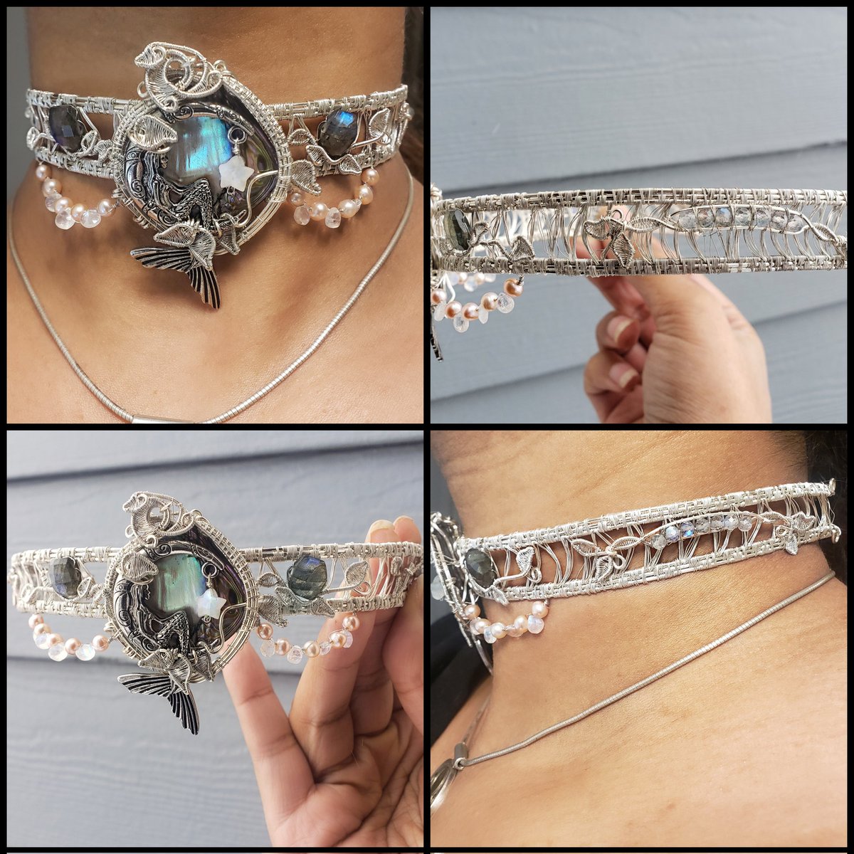 NykiraUp's tweet photo. 🌙🧜🏽‍♀️✨Celestial Mermaid ✨🧜🏽‍♀️🌙

💎Moonstone, labradorite, pearls, and abalone  shell https://t.co/tguErzz4SJ
