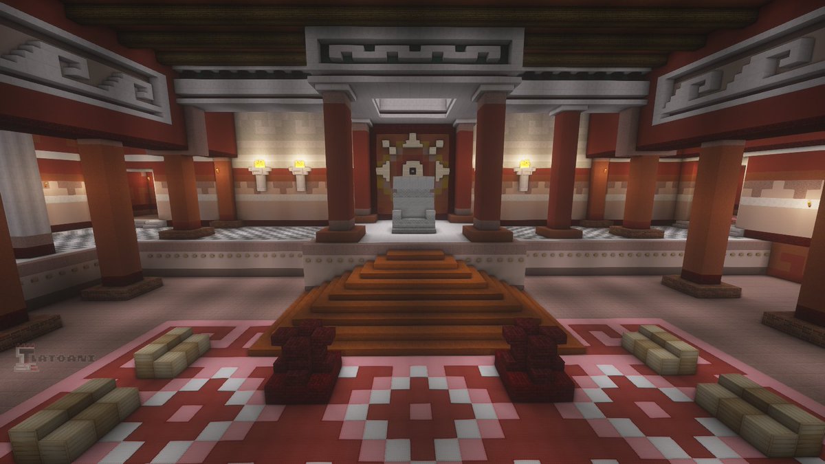 TlatoaniCraft's tweet image. [Minecraft] Tenochtitlan: Palace of Motecuhzoma II, nowadays National Palace (Palacio Nacional)
• Eastern facade
• Main courtyard
• Throne Hall