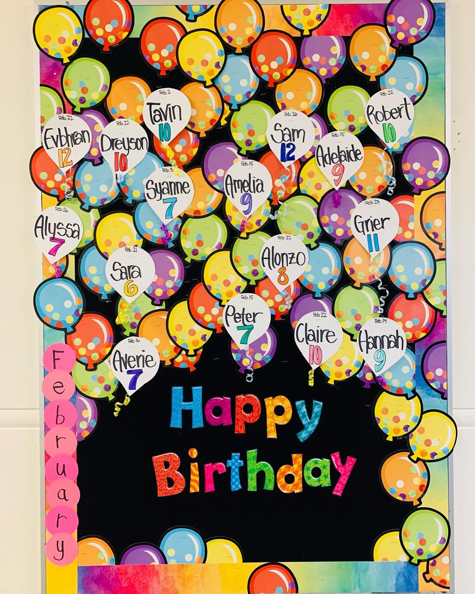 GrovenorSchool's tweet photo. Wow! Mrs. Kukotello blinked and January was done. Happy belated birthday to all our January babies, and happy birthday to all our students celebrating in February! #epsb #celebrate https://t.co/RghEoM8D2X