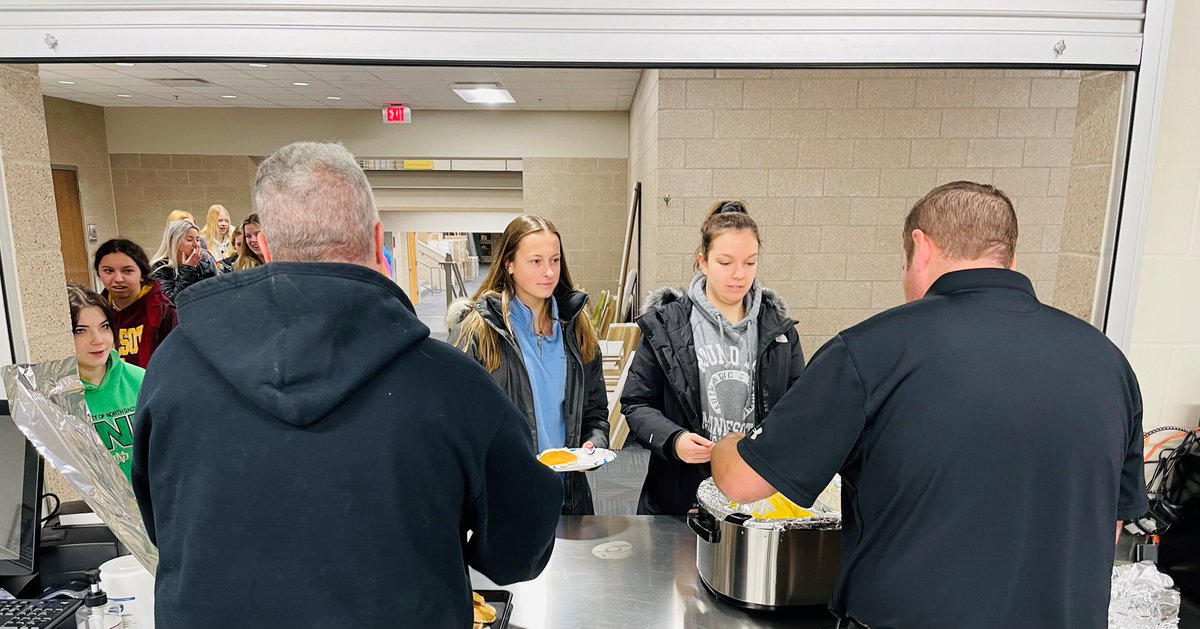 DLPublicSchools's tweet photo. National Girls and Women in Sports day! Today we honored our female athletes with a recognition breakfast. Thank you, Kyley Foster, a former DLHS athlete, for speaking to our current athletes and coaches. Thank you to Mike Labine for organizing the event. https://t.co/dy8D15Q2cH