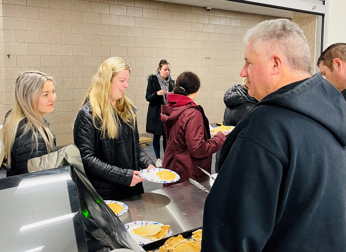 DLPublicSchools's tweet photo. National Girls and Women in Sports day! Today we honored our female athletes with a recognition breakfast. Thank you, Kyley Foster, a former DLHS athlete, for speaking to our current athletes and coaches. Thank you to Mike Labine for organizing the event. https://t.co/dy8D15Q2cH