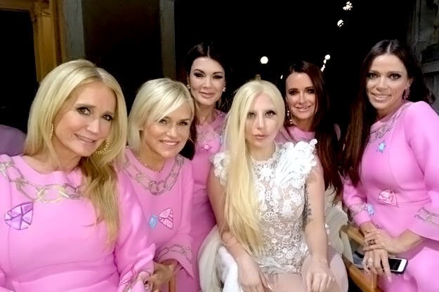 WelingtonOnAir's tweet photo. Remember when Lady Gaga recruited the Real Housewives of Beverly Hills for her G.U.Y music video? ICONIC 💎#RHOBH https://t.co/uJ8bgz5lTg
