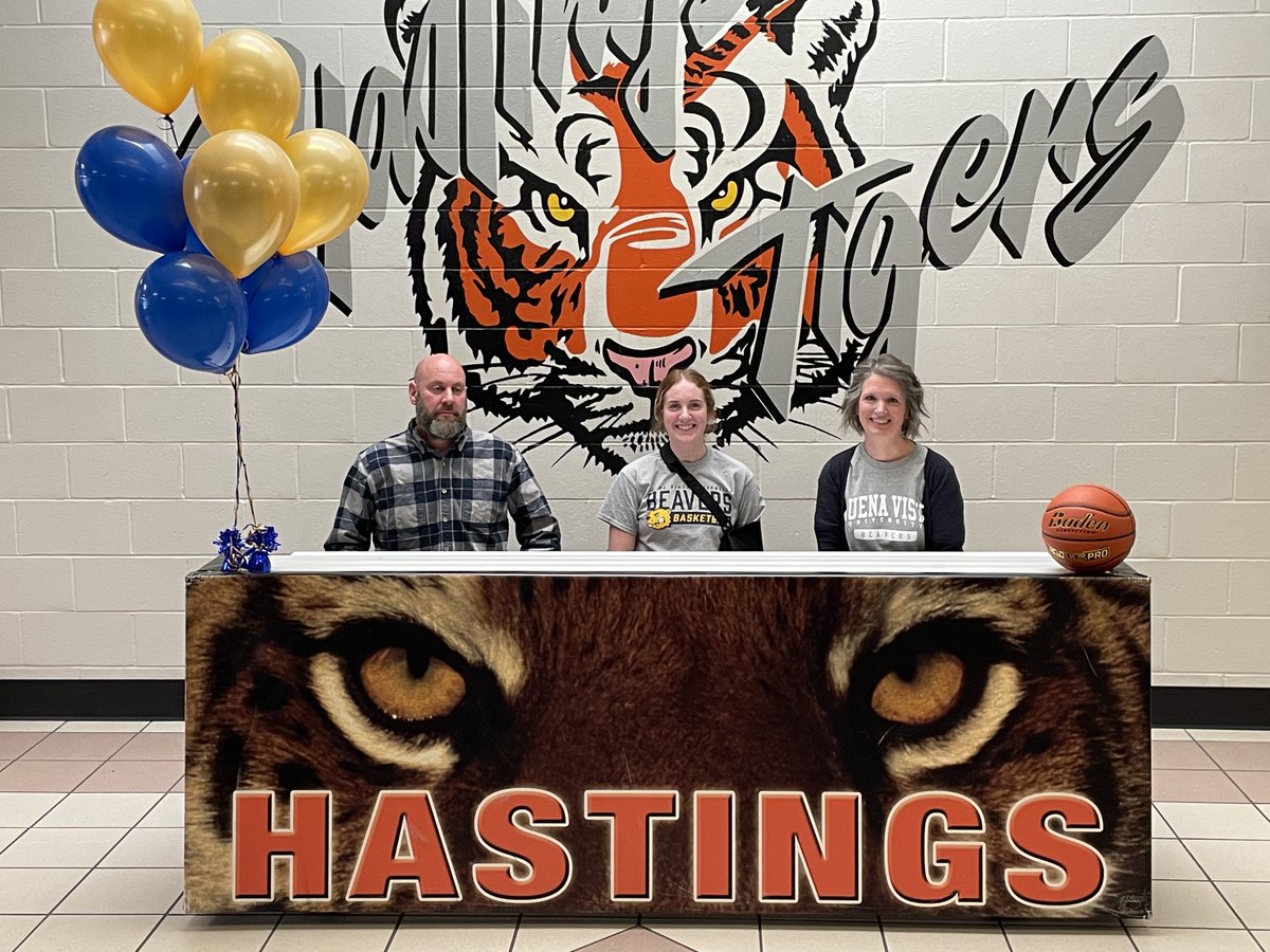 HastingsTigers's tweet photo. Congratulations to Maddie Hilgendorf for signing to play Basketball at Buena Vista University!

#every1aTIGER https://t.co/JulPa4XVO3
