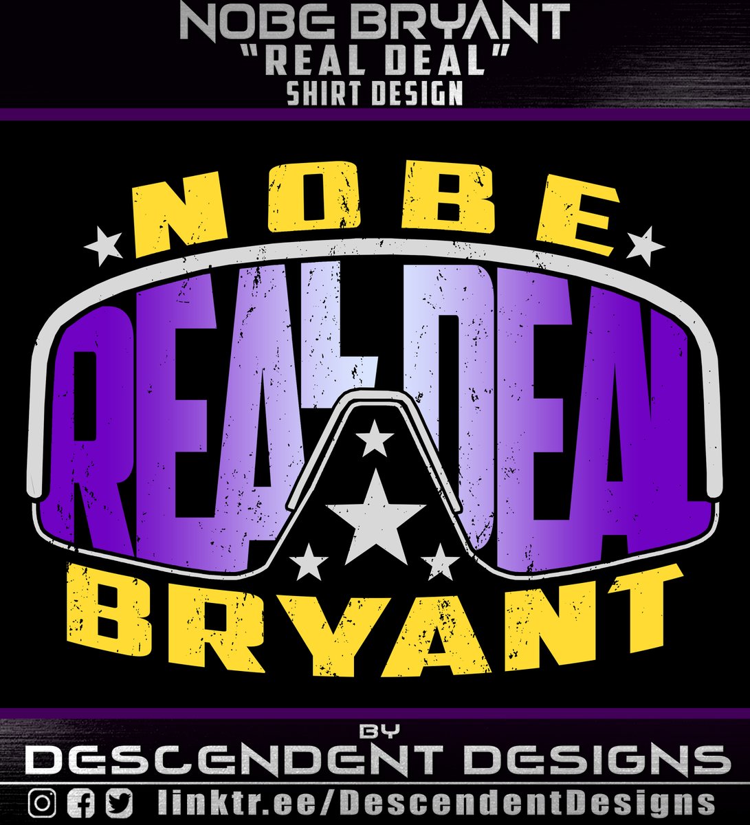 DescendentBrand's tweet photo. New "REAL DEAL" shirt for one of the best in the business @rdnobebryant!  
Get a GOAT merch game, DM now and get #MerchThatMoves! 
#prowrestling #merchdesign #merchandise #graphicdesign #shirts #merch #money #independent #wrestling https://t.co/I946OZJl0M