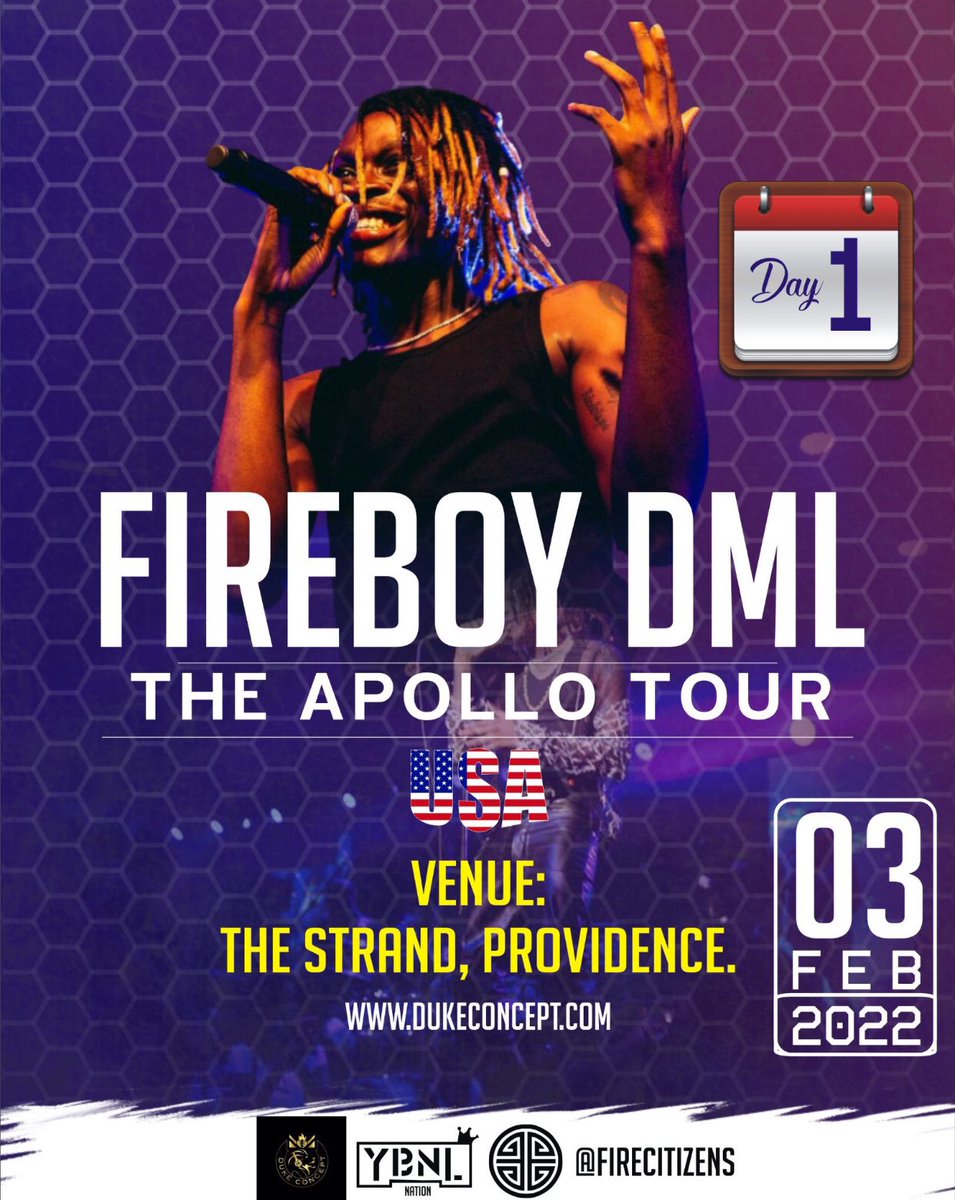CazorlaHarbey's tweet photo. - The Apollo Tour 🇺🇸 kick start tomorrow, February 3rd🚀🔥

First Stop - The Strand, Providence
#TheApolloTour https://t.co/mYXQyLZkSP